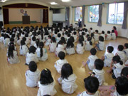 子ども赤十字加盟登録式